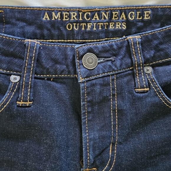 American Eagle Men's Dark Blue Jeans Size 28X30 - Picture 3 of 10
